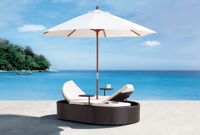 Zuo Hampton Outdoor Bed with FREE Cushion